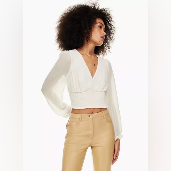 Aritzia Wistful Blouse Baby Blue - Picture 2 of 6